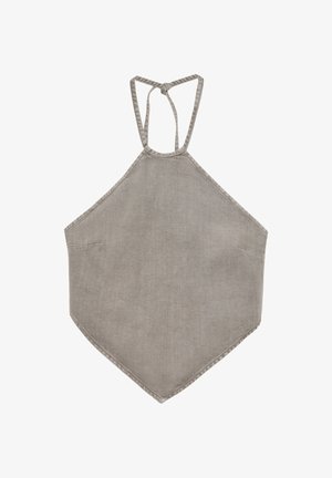 PULL&BEAR, TRIANGULAR OPEN-BACK - TOP - Top - taupe