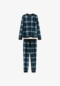 Selected, navy blue check