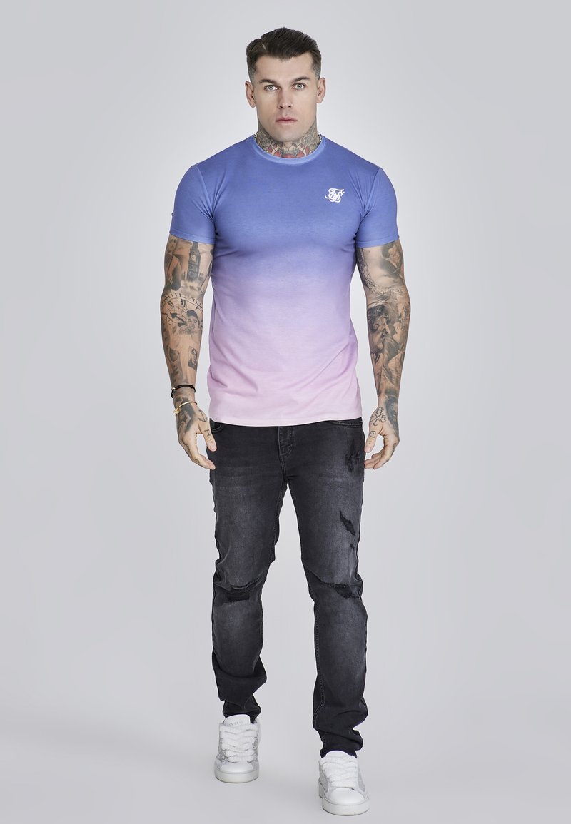 SikSilk T-shirt print donkerroze SikSilk T-shirt print donkerroze