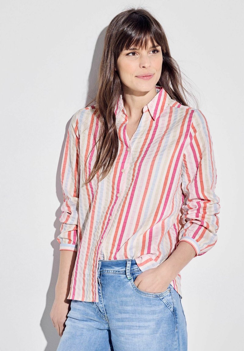 Cecil SEERSUCKER - Overhemdblouse - pink