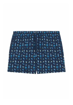 MARINA - Shorts da mare - dark blue with print