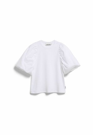 ARMEDANGELS, PUFF SLEEVE - T-shirt print - white