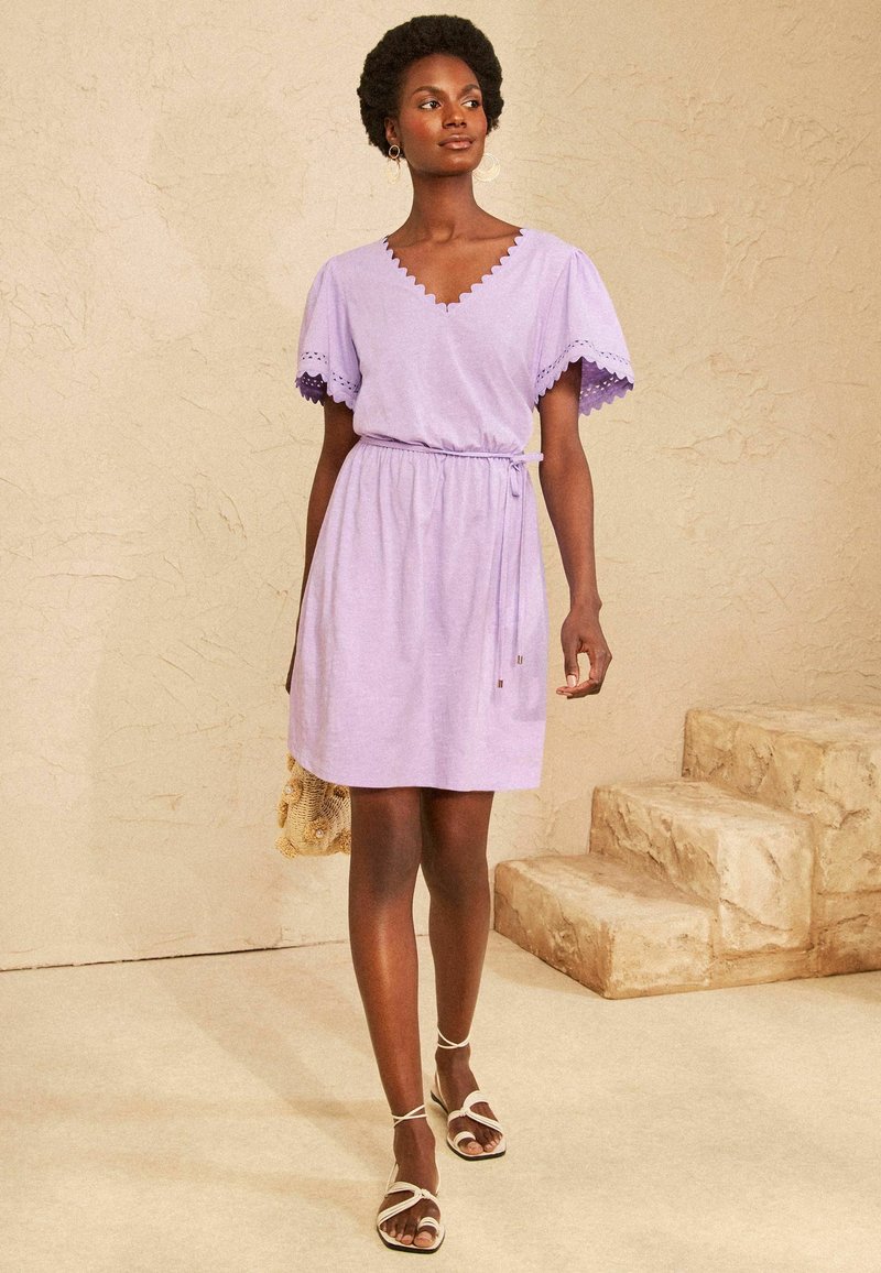 lilac jersey dress Twisted Cut-Out Jersey Dress Lilac