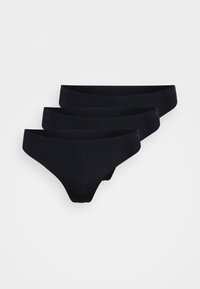 INVISIBLE THONG 3 PACK - String - black