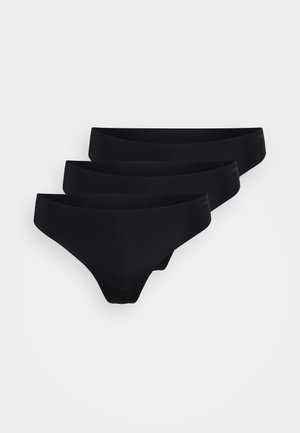 INVISIBLE THONG 3 PACK - Siaurikės - black