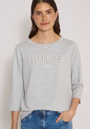 Cecil, 3/4-ARM SHIRT MIT BOAT NECK UND PRINT - T-shirt à manches longues - light grey melange
