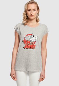 ABSOLUTE CULT TOM AND JERRY - LOGO - T-shirts med print - heather grey