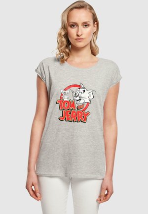 ABSOLUTE CULT TOM AND JERRY - LOGO - T-shirts med print - heather grey