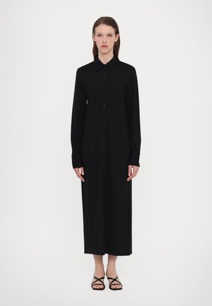 RELAXED SHIRT DRESS - Maxi dress - black