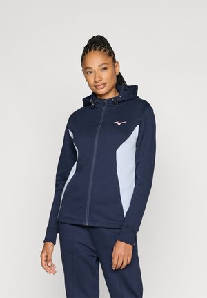 ATHLETICS JACKET - Majica s kapuljačom i patentnim zatvaračem - baritone blue/icelandic blue