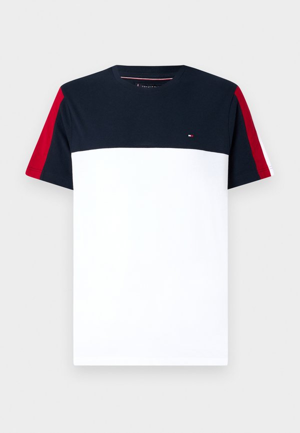 GLOBAL STRIPE COLOURBLOCK TEE - Print T-shirt - desert sky3