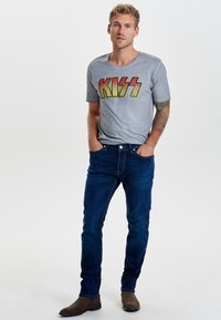 Only & Sons ONSWEAVE - Slim fit jeans - dark blue denim