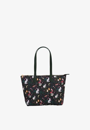 FABLE ENGLAND, EDITH NIVA PRINT TOTE BAG IN GREEN - Shopping Bag - green black