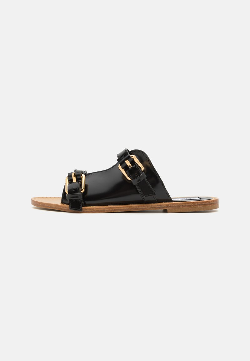 MOSCHINO - BUCKLES - Muiltjes - nero, Vergroten