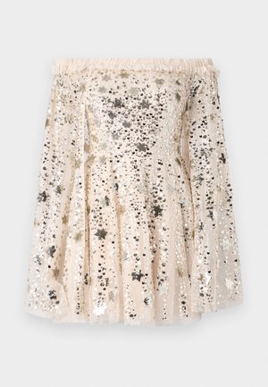 SHOOTING STARS CAPE MICRO DRESS - Oblečenie na špeciálnu príležitosť - dust beige/silver dus