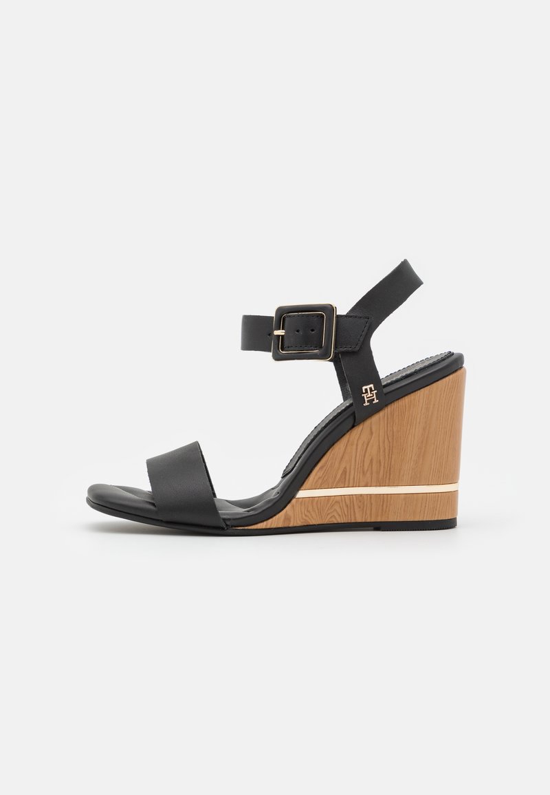 Tommy hilfiger black wedge Clearance