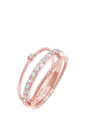 SPARKLING STACK - MIT KRISTALLEN VON SWAROVSKI® - Prstan - rosa