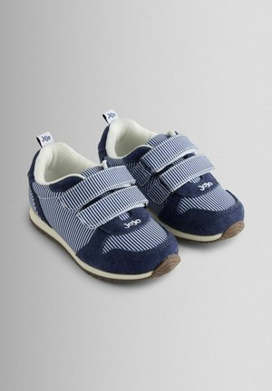 JoJo Maman Bébé, REGULAR FIT - STRIPE - Lær-at-gå-sko - mid blue