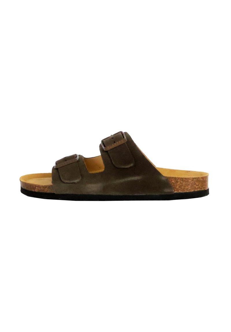 PLAKTON BETA - Ciabattine - castor vert/marrone scuro - Zalando.it