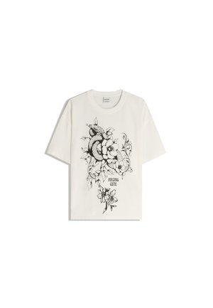 PRINTED - SHORT SLEEVE - T-Shirt print - beige