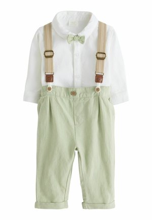 3 PIECE SET - REGULAR FIT - Trousers - sage green
