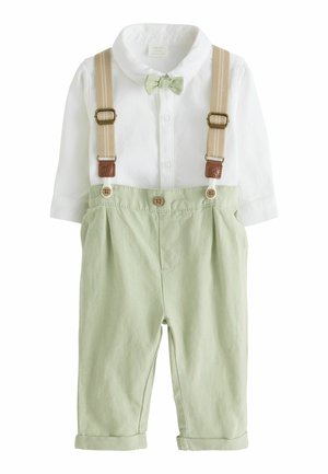 3 PIECE SET REGULAR FIT - Pantalones - sage green