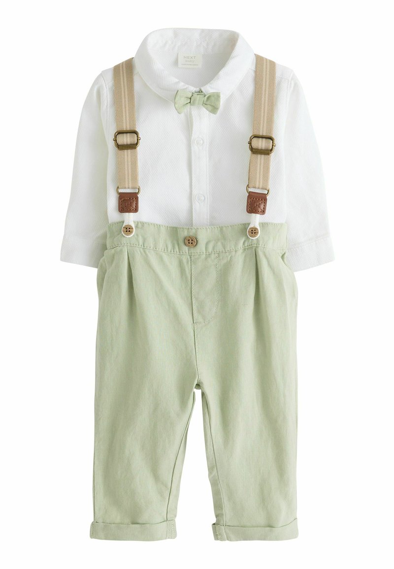 Next 3 PIECE SET - REGULAR FIT - Pantaloni - sage green