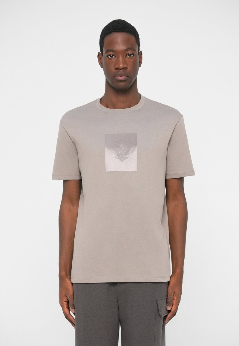 Armani Exchange Potiskana majica - driftwood