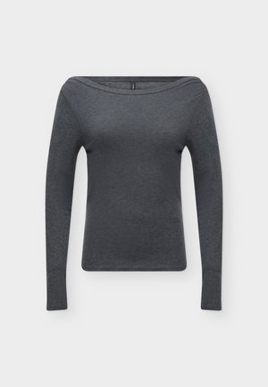 ONLY, ONLDOLLY BOATNECK - Блуза с дълги ръкави - dark grey melange