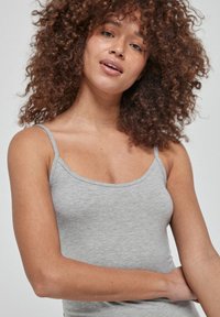 Next LONGLINE THIN - Top - grey