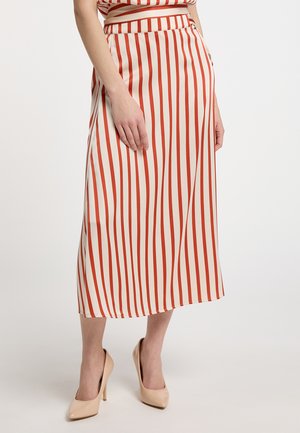 DreiMaster, ROCK PRYAM - A-line skirt - rot creme