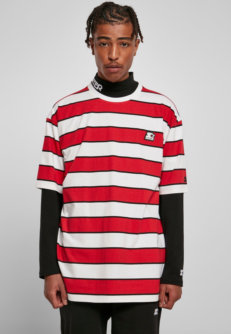 Starter Marškinėliai su spaudiniu - cityred white black