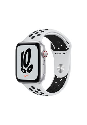 APPLE WATCH NIKE SE 44MM (GPS + CELLULAR) - Smartwatch - silver aluminium case with pure platinum/black nike sport band
