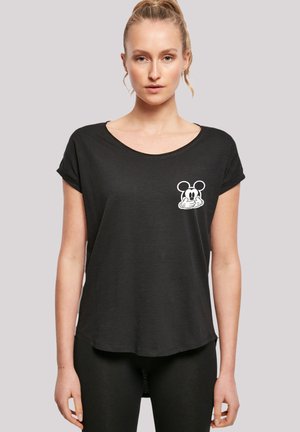 DISNEY MICKEY MOUSE DON’T SPEAK POCKET PRINT -BLK WITH LA - Print T-shirt - black