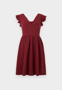 VICLARA FLOUNCE SLEEVES DRESS - Jurk - burgundy