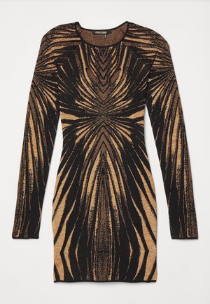 STRIPE DRESS - Strikkjoler - giallo sen