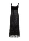 SEQUINS FRINGE - Cocktail dress / Party dress - black