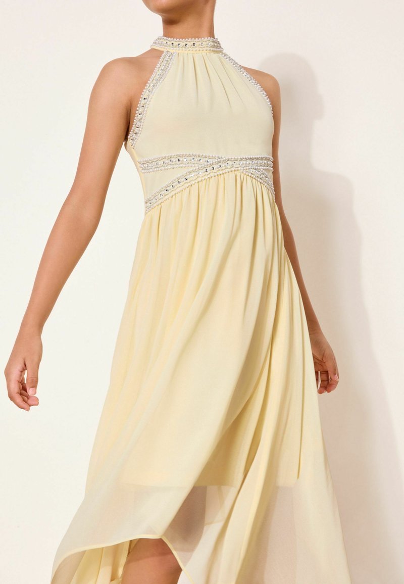 lipsy embellished halter maxi dress Sequin Maxi Lipsy Embellished Halter Neck Maxi Dress Bertie Sequin Peplum Halter  Maxi Dress Black MESHKI