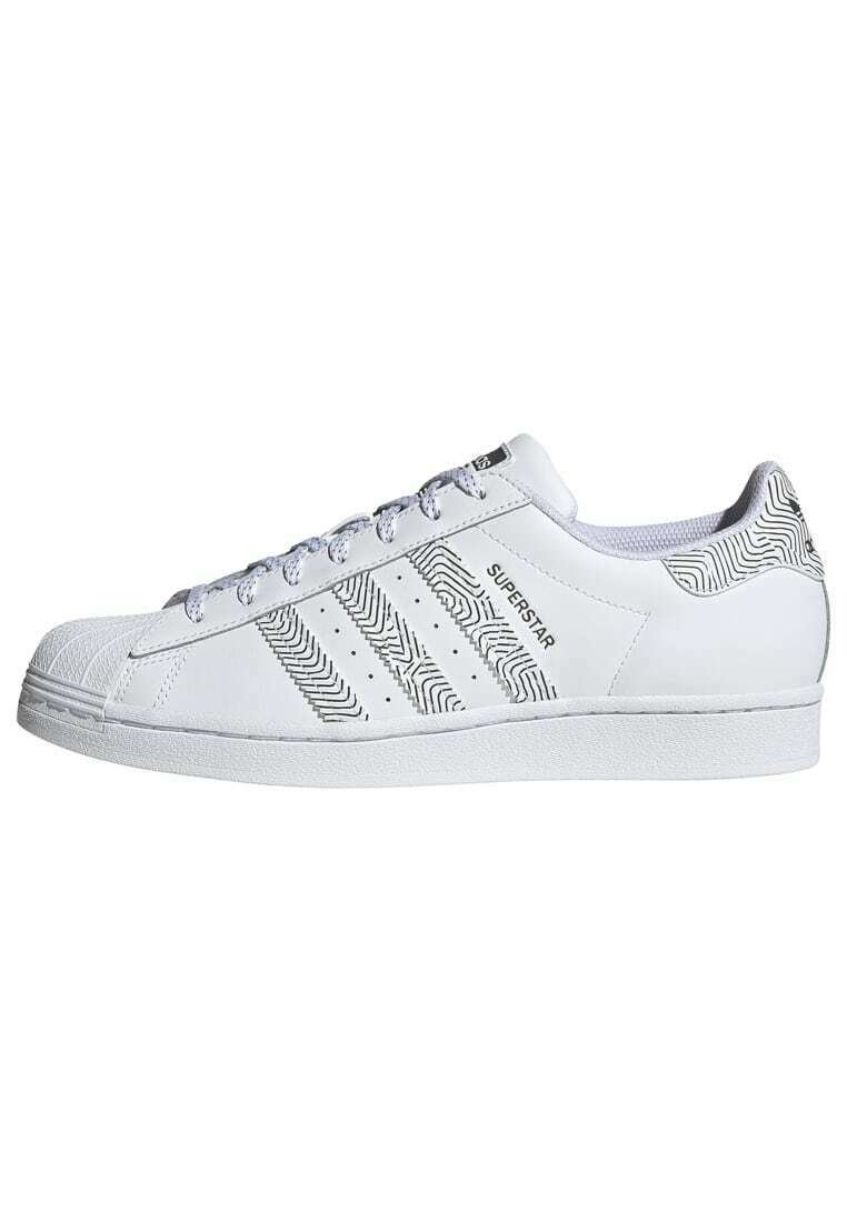 adidas superstar white silver zalando
