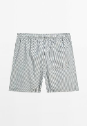 Massimo Dutti STRIPED - Badeshorts - dark blue