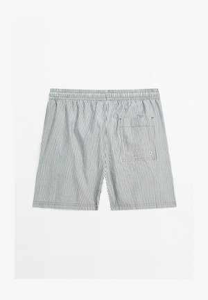 Massimo Dutti STRIPED - Short de bain - dark blue