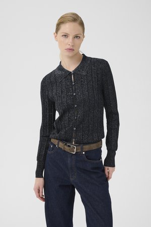 MABEL - Cardigan - black with lurex