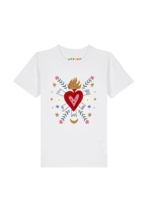 LOVE AND FLEX - T-shirt print - white