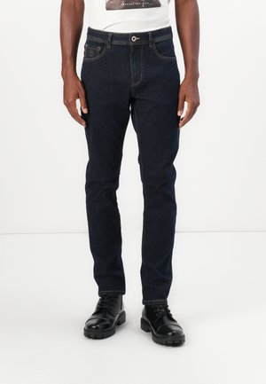 TOM TAILOR TTJOSH - Straight leg jeans - rinsed blue denim