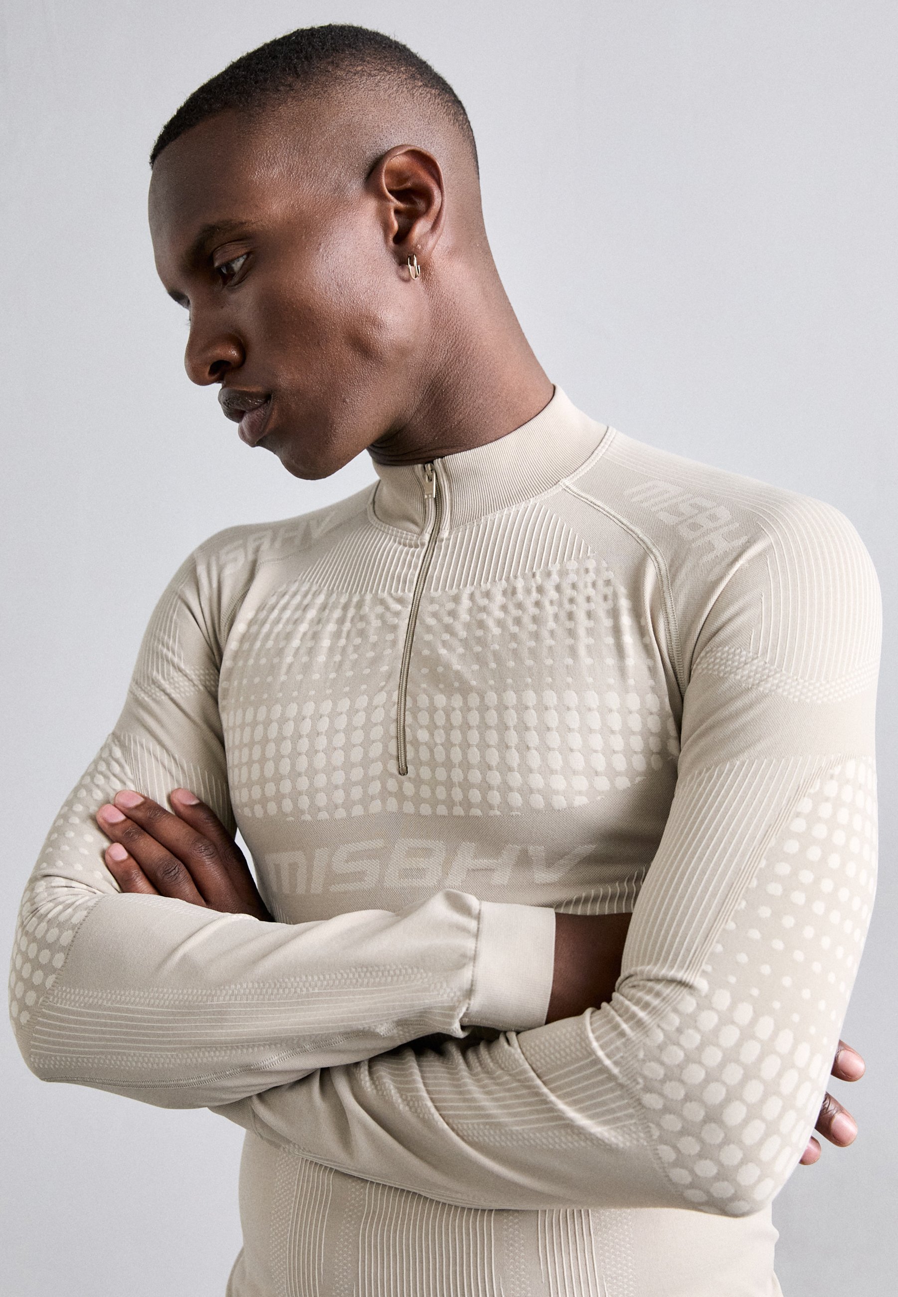 MISBHV SPORT EUROPA QUARTER ZIP LONGSLEEVE - Long sleeved top