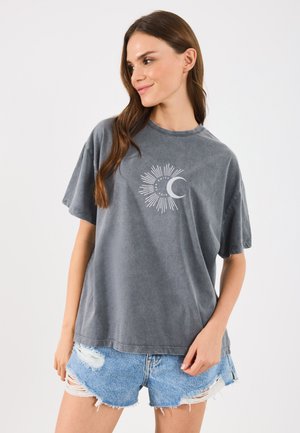 T-shirts med print - anthracite