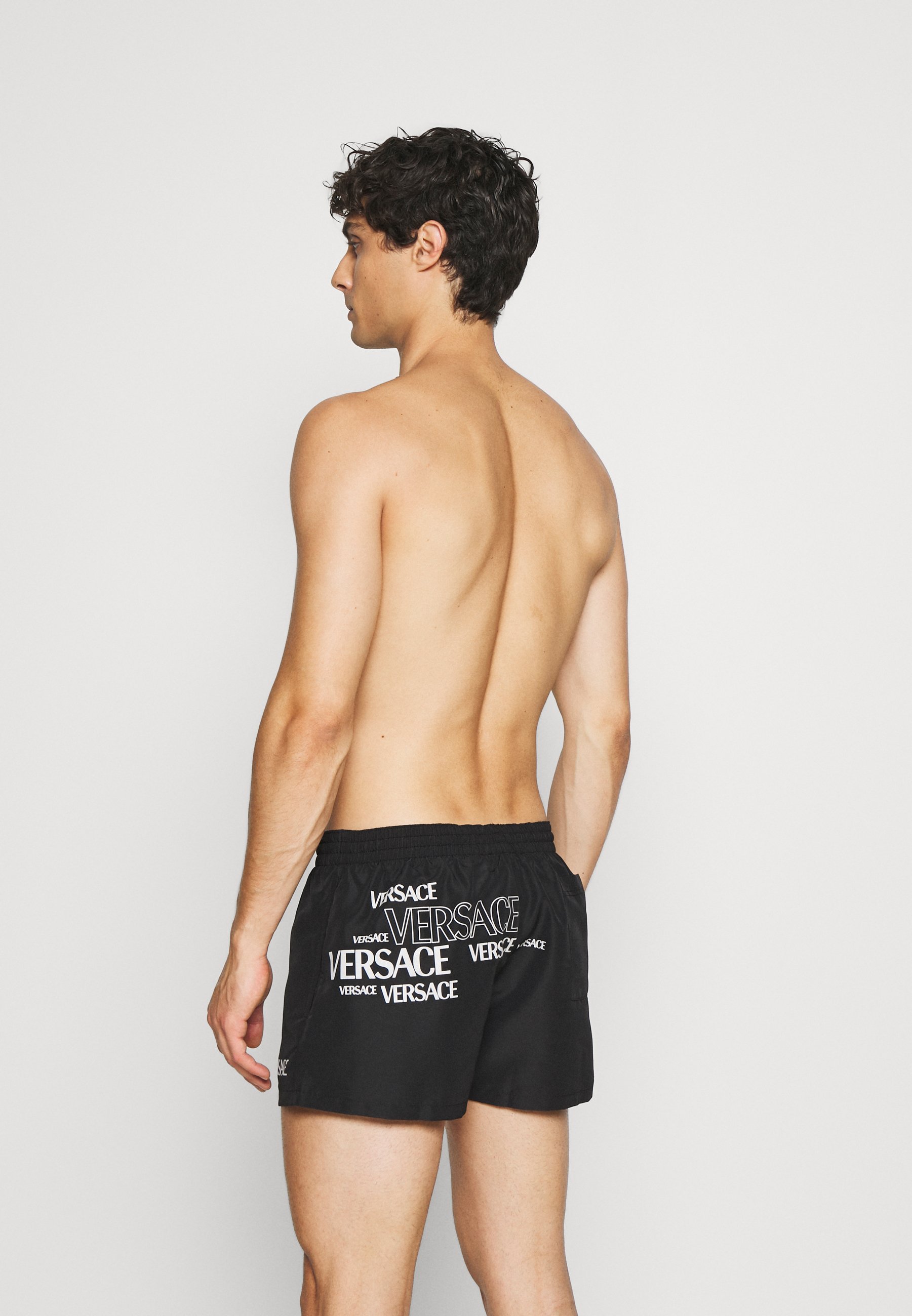 mens black versace swim shorts