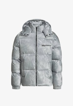 Karl Lagerfeld Jeans, KLJ REG SHINY PUFFER - Χειμωνιάτικο μπουφάν - glacier grey