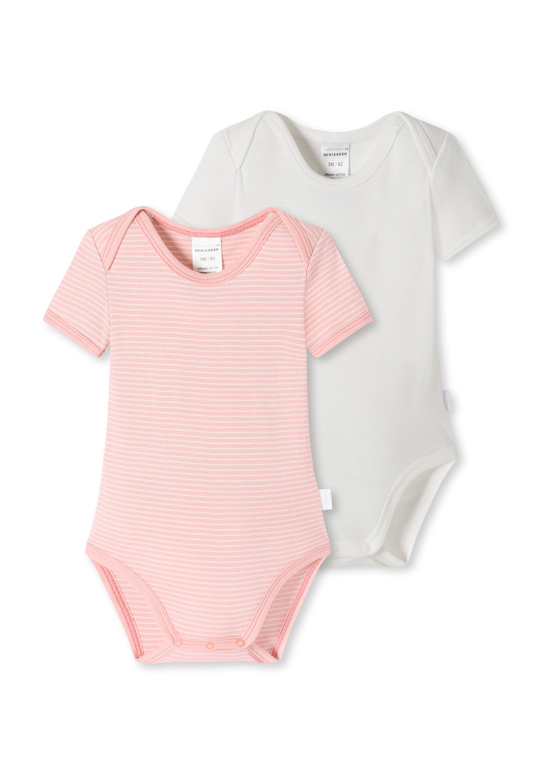 Schiesser 2-PACK LOVE - Body - rosa weiß/trasparente