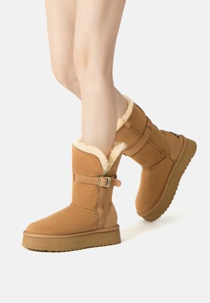 AUSTRALIA BRUSH-WAY STYLE MID - Snowboot/Winterstiefel - chestnut